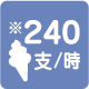240支/時